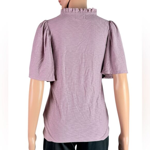 Nation LTD Lavender Prima Cotton T-Shirt - Picture 2 of 6
